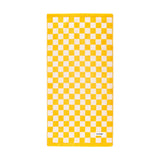 Pattern - Bath Towel - Checkered Yellow