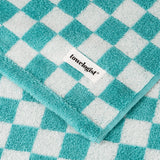 Pattern - Bath Towel - Checkered Blue