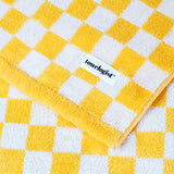 Pattern - Bath Towel - Checkered Yellow