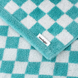 Pattern - Bath Towel - Checkered Blue