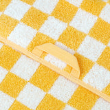 Pattern - Bath Towel - Checkered Yellow