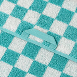 Pattern - Bath Towel - Checkered Blue