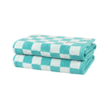 Pattern - Bath Towel - Checkered Blue