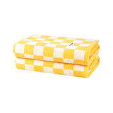 Pattern - Bath Towel - Checkered Yellow