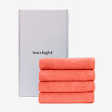 Essential - Hand Towel - 4pcs - Coral Pink